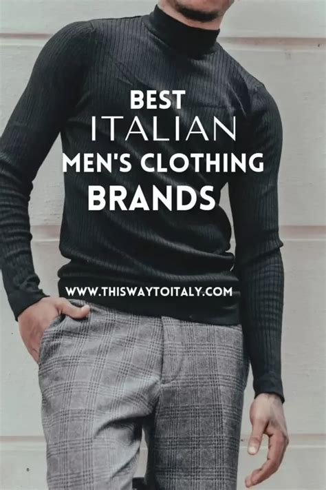 best italian men's clothing brands.